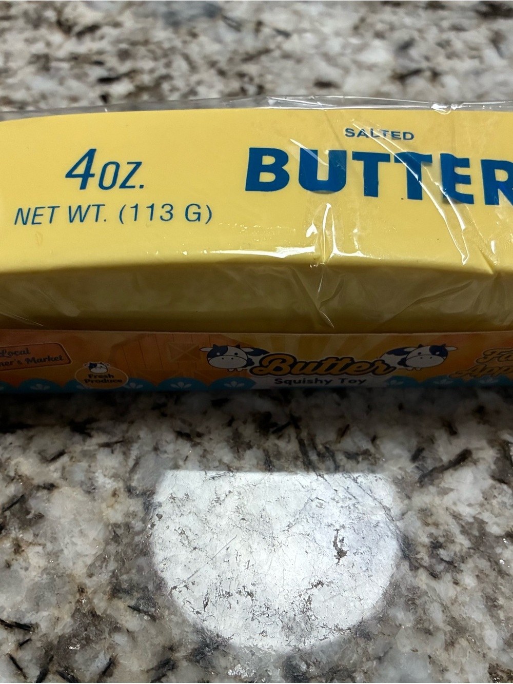 Salted Butter Squishy Toy  SLOW RISE - Yellow Packaging